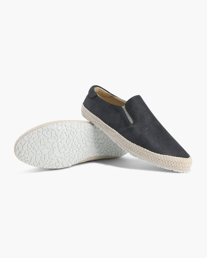 Lyxiga Slip-On Loafers i mocka med läderfoder