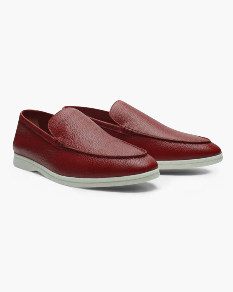 Vintage-inspirerade kofta läder loafers