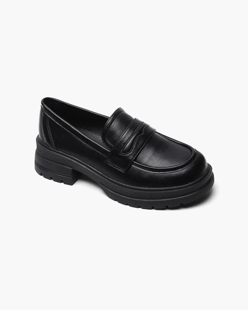 Vintage läderloafers